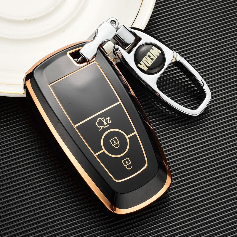 13-18款福特翼搏钥匙套 翼搏汽车遥控器保护壳扣钥匙包 智能三键