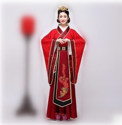 中国风唐朝服装女古装服装贵妃唐朝皇后拖尾演出服汉服古代女装中式