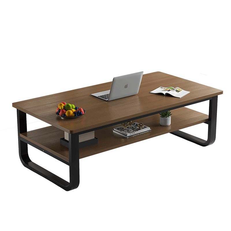 特匠 茶几简约双层茶水桌小户型客厅创意茶几边几 120*60cm  C883