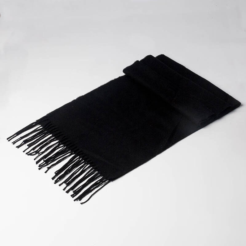 围巾保暖男士2020新款围脖秋冬季冬季仿仿羊绒混搭格子学生礼物 黑色