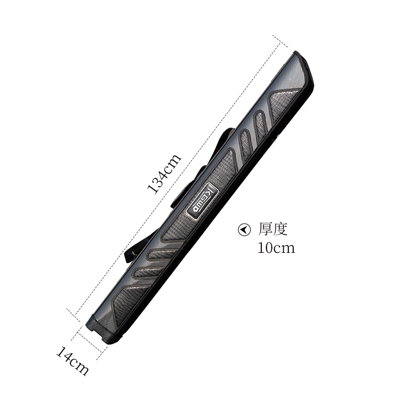 kgwd kong gou wu dao空钩悟道加长版综合竿包 鳄鱼皮纹多功能硬壳伞