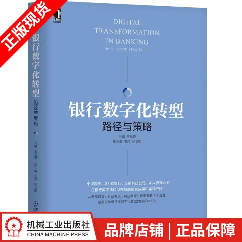 现货包邮 银行数字化转型：路径与策略 王松奇 副 王炜 徐义国|8077111