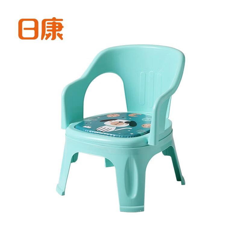 日康（rikang）儿童叫叫椅 宝宝椅子靠背餐椅婴儿座椅家用小椅子幼儿园 【兰色】3698发声椅