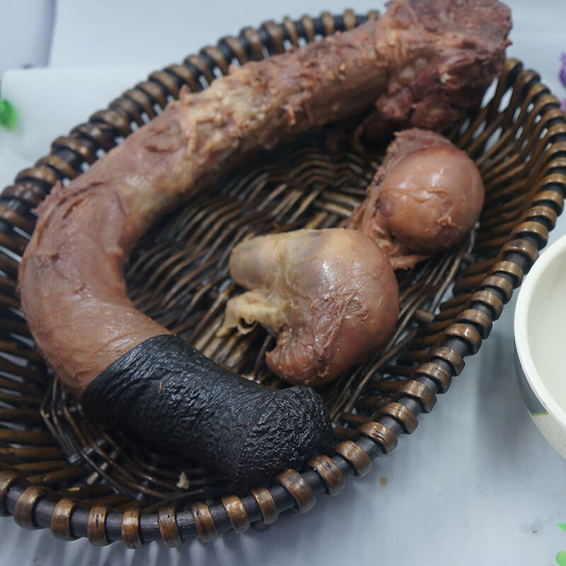 日顿 熟驴鞭驴睾丸驴三件带驴鞭男用金钱肉新鲜熟驴鞭驴宝熟驴肉 单条