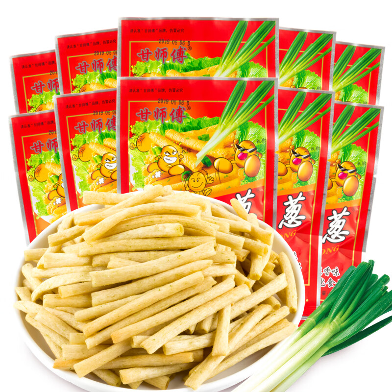 葱香味办公室解馋小零食膨化薯条零食小吃 【60包】一根葱13gx60包