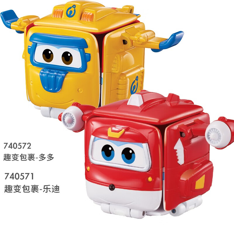飛俠迷你趣味消防車大勇潛水艇威利工程車多利太空車路奇玩具趣變包裹變形機(jī)樂迪小愛多多米莉包警長(zhǎng)小青 【第八季新品】趣變包裹（樂迪+多多）