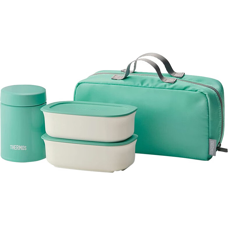 膳魔师(thermos)【海外直邮】 保温保冷可手提户外方便携带不锈钢饭盒