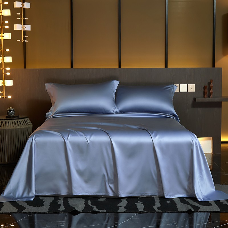 凡客居140支贡缎床单单件纯棉单人亲肤纯色被单1.