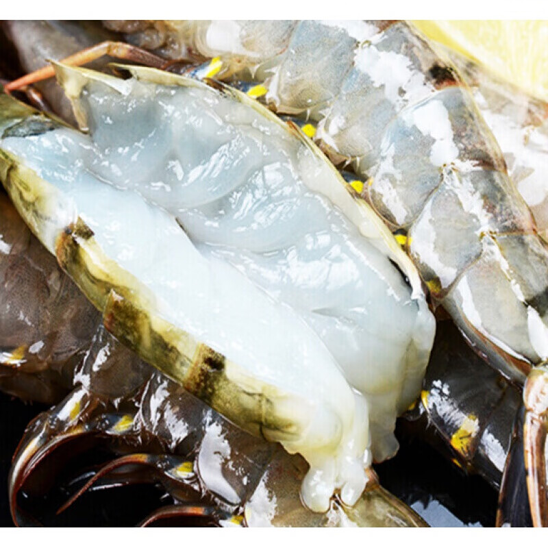 伯贤 海虾黑虎虾超大对虾斑节虾新鲜草虾虎皮虾400g/600g 400g 14-16