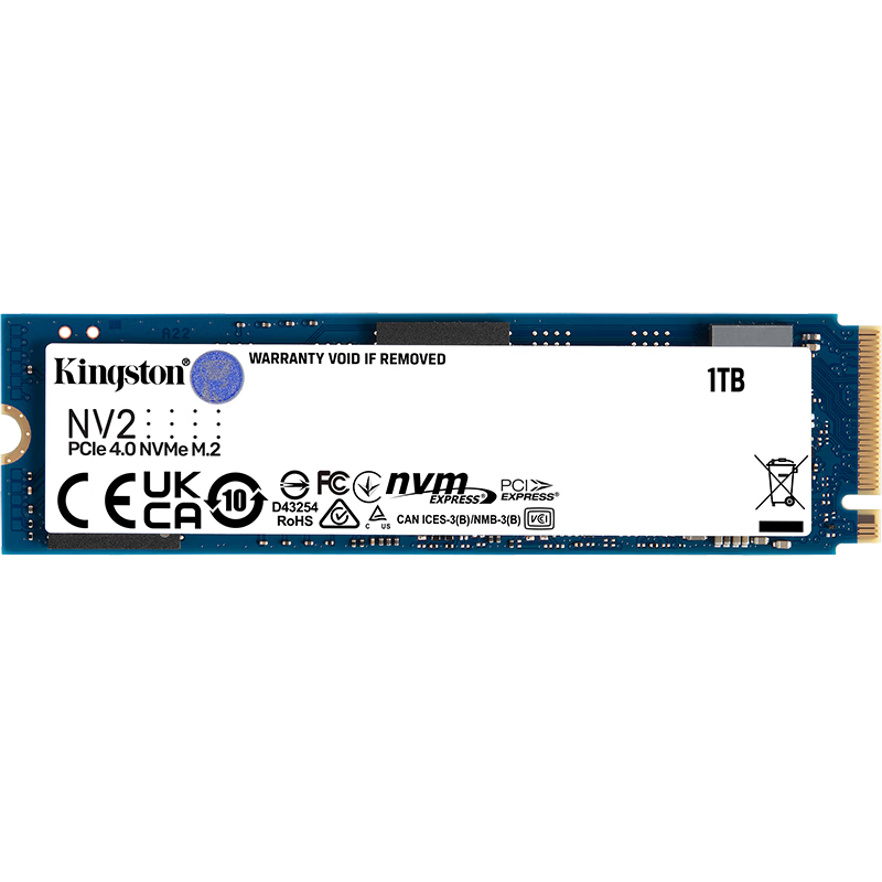 金士顿（Kingston）pcie4.0固态 兼容PCIe3.0 SSD固态硬盘 m2固态硬盘 台式机笔记本 固态硬盘M.2接口（NVMe协议）NV2 NV2-1T+M2移动硬盘盒
