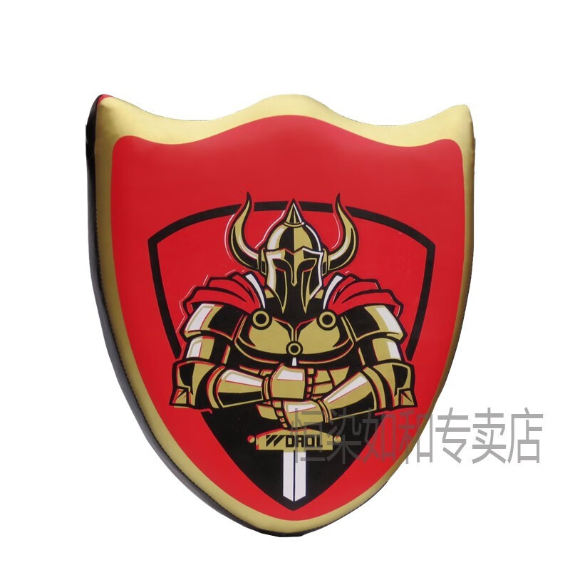 兒童跆拳道騎士盾套裝劍盾組合散打訓(xùn)練靶盾牌棍靶手靶墻靶踢腳靶 騎士盾靶(紅色)