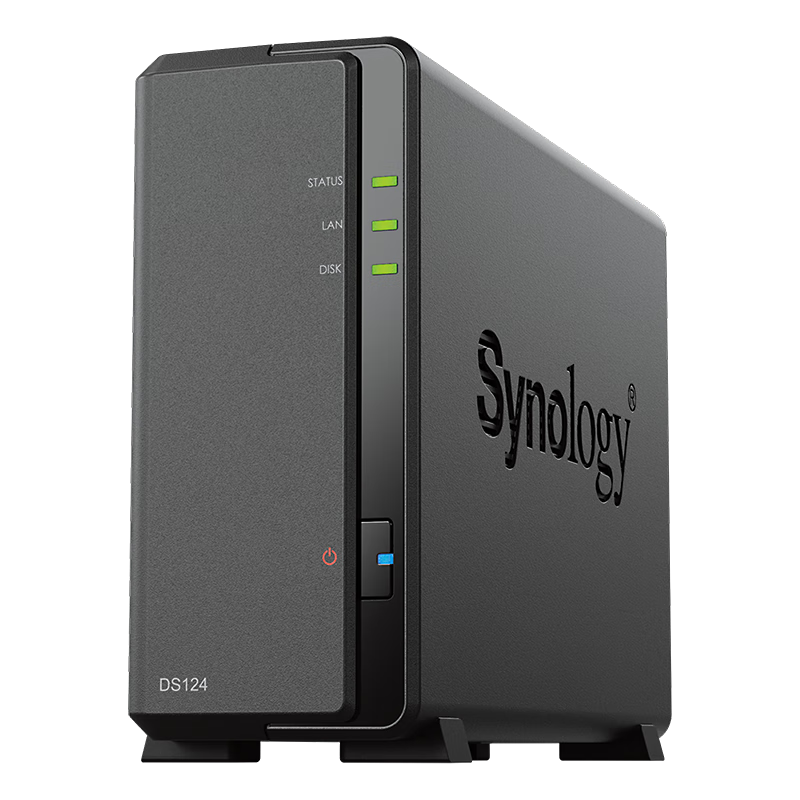 Synology 群晖 DS124 四核心 单盘位 NAS网络存储 私有云