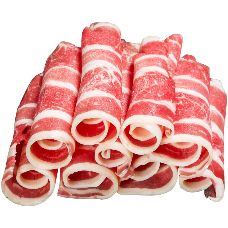 澳洲原切雪花肥牛卷火锅食材配菜盒装牛肉片新鲜烤肉 2斤