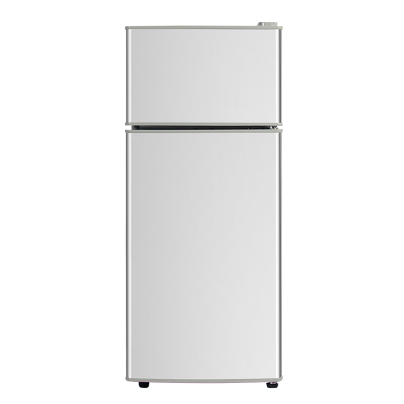 小鸭牌（XIAOYAPAI）冰箱小型双开门 迷你小冰箱家用宿舍租房冷藏冷冻电冰箱节能省电BCD-76A148B双门银色