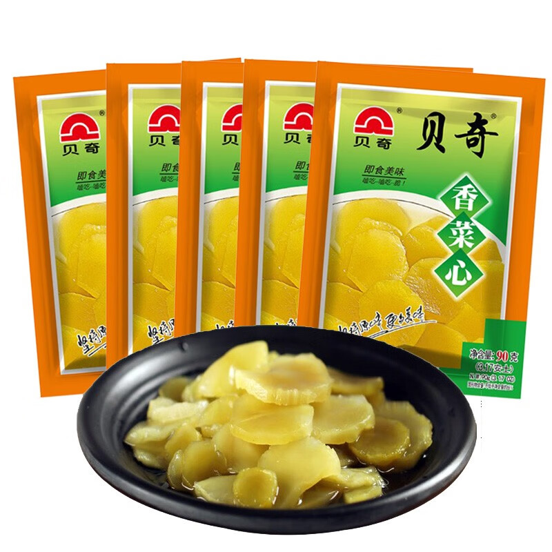贝奇 香菜心原味90gx30包 鲜脆莴笋芯 开味咸菜佐餐下饭菜