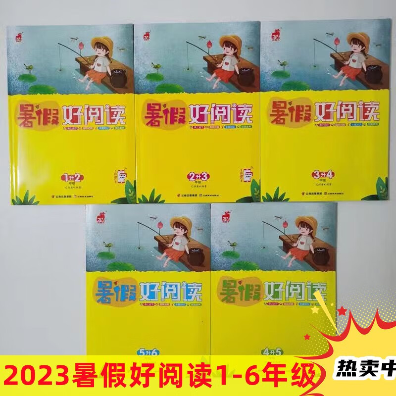 2023最新版暑假好阅读1升2升3升4升5升6年级附数学好阅读 一年级升二年级 人教版