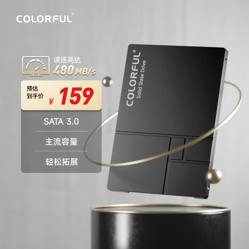 七彩虹(Colorful)  512GB SSD固态硬盘 SATA3.0接口 SL500系列                            