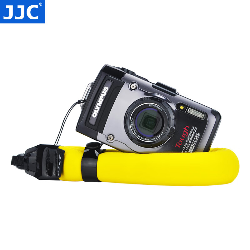 JJC 潜水相机漂浮带 水下摄影防水手腕带 适用于GoPro D30 TG-6/5/4 运动相机 ST-8黄色