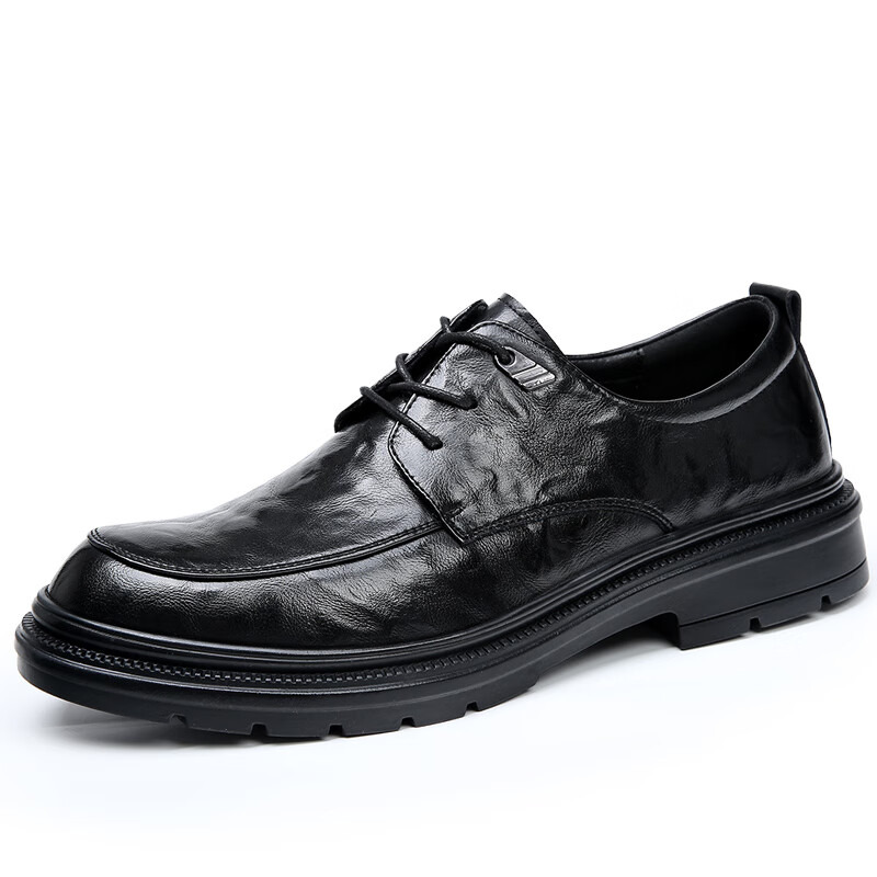 康奈皮鞋男款英伦风真皮大头休闲百搭商务正装加厚新郎西服装男鞋
