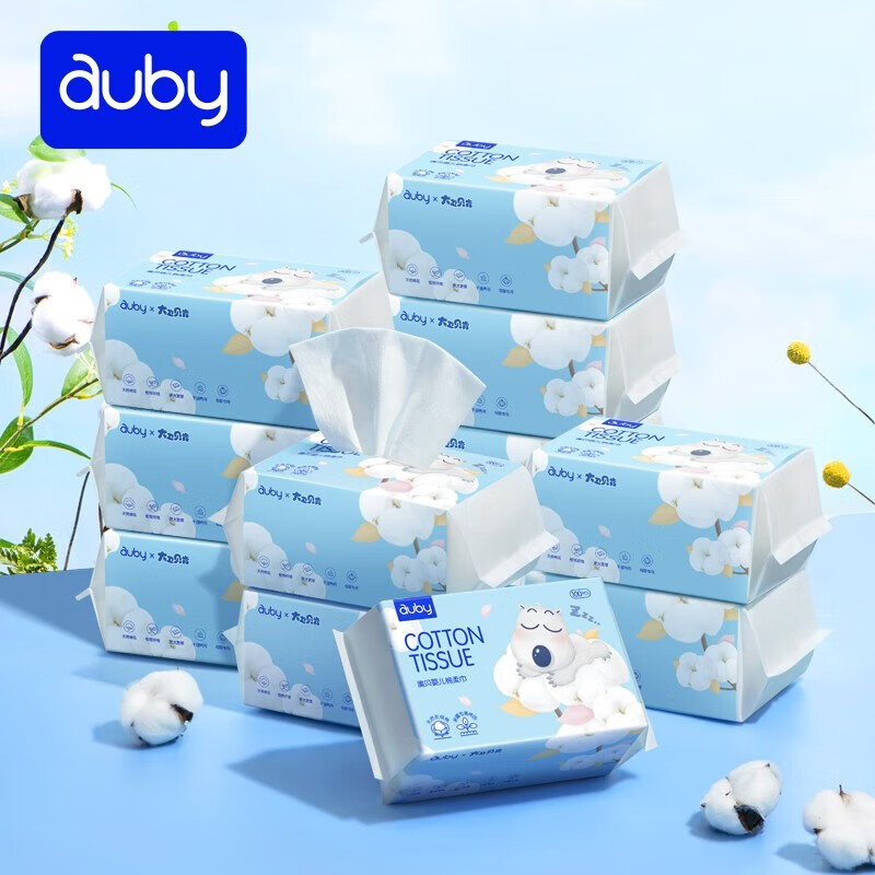 澳贝(auby)婴儿棉柔巾 宝宝干湿两用加厚洗脸巾15*20cm 小熊巾 【新疆棉】小熊巾100抽*12包怎么看?