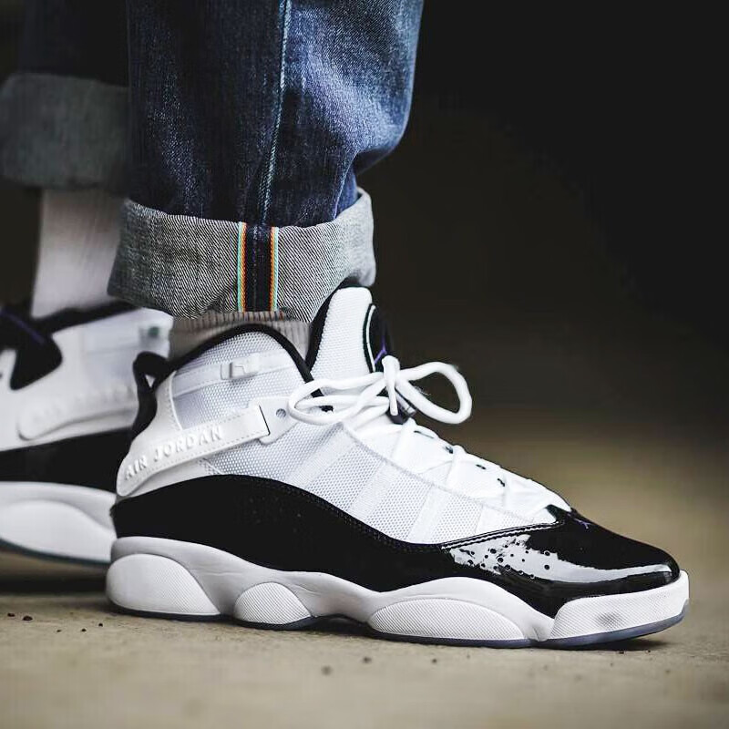 耐克(nike)air jordan 6 rings 乔6休闲篮球鞋322992 322992-104黑白