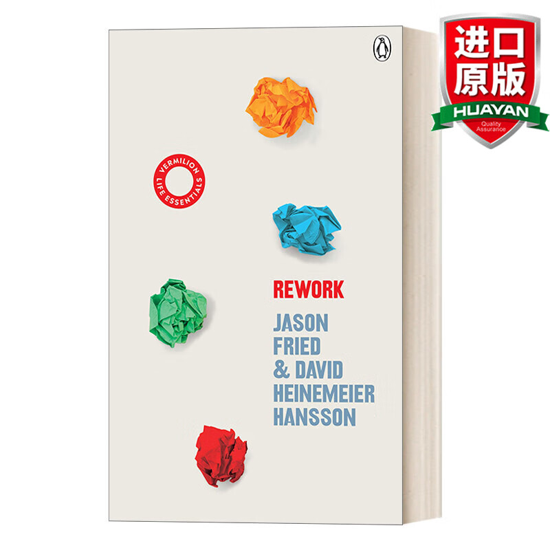 rework 英文原版 重来 更为简单有效的商业思维 贾森·弗里德 新版