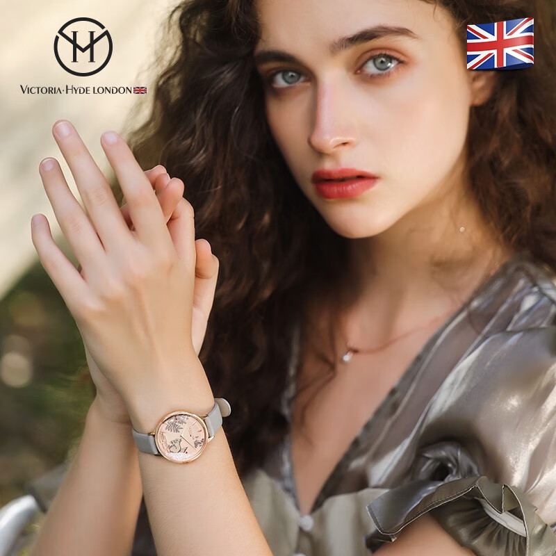 VICTORIA HYDE 女士手表森林童话公主风vh女表卡通学生个性石英腕表维多利亚海德送女生礼物 钢带款