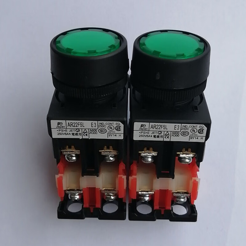 平头带灯自锁按钮开关ar22f5l  ar30f5l e3 10 11 g/r/y ar22f5l备注