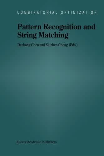 预订 Pattern Recognition and String Matching