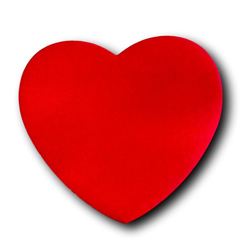 芬尚 红色心形便签纸 可爱造型荧光便利贴百事贴即时贴记事贴100张7*7