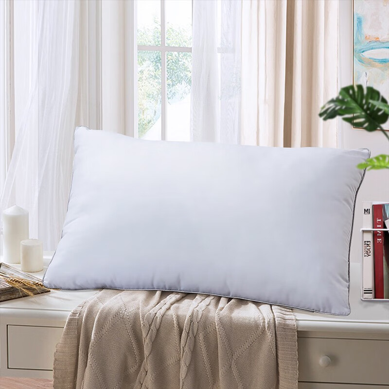 富安娜家纺圣之花 枕头芯枕芯单人酒店枕纤维软枕「高度随机」 均色 一个(70*45cm)