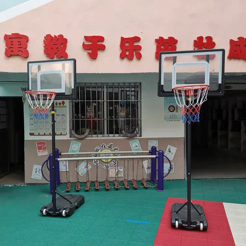 双航篮球架 室内可升降青少年篮球架可移动球架户外篮球架标准篮球框 082加粗儿童款-篮筐1.55-2.1米