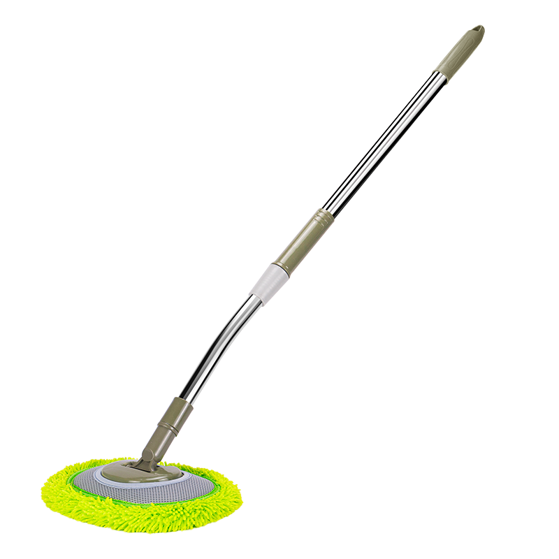 悅卡（YUECAR）洗車拖把洗車刷可伸縮長桿汽車撣子擦車清潔刷子除塵撣汽車用品 灰綠色洗車刷+豪華套裝