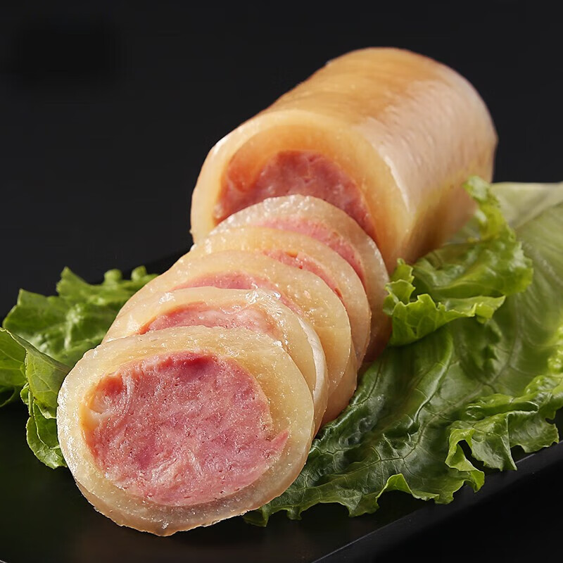 谯婉芝蒸煮水晶肘花火腿即食凉拌厨房配菜下酒菜西式火腿 250g水晶肘