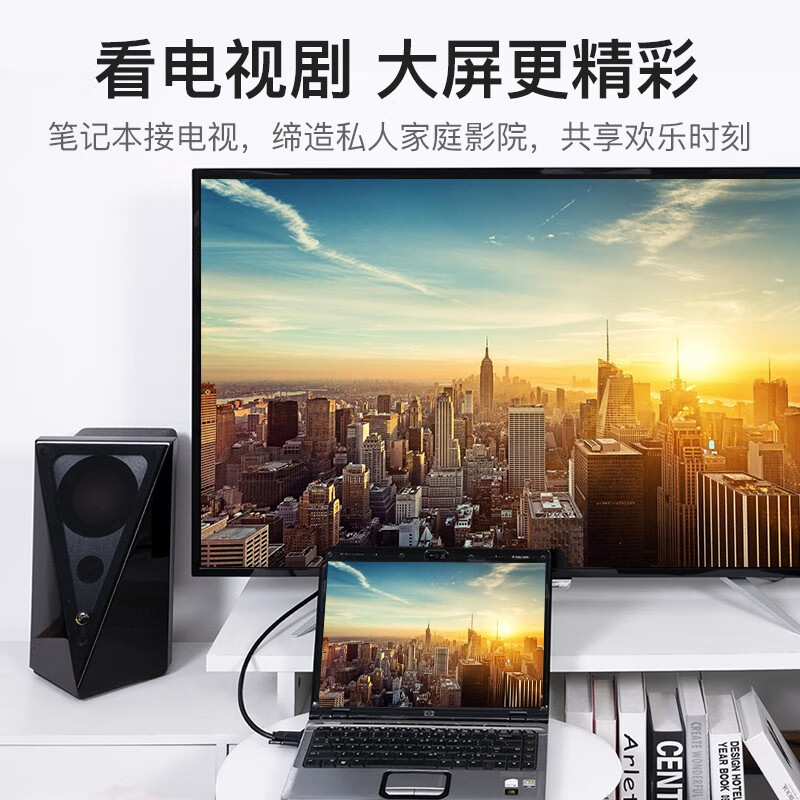 威迅（VENTION）DP转VGA转换线 DisplayPort转VGA公对公高清转接线电脑投影仪显示器视频连接线1.5米 HBLBG