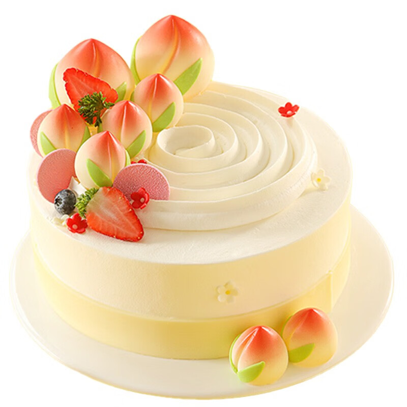 味多美 新鲜蛋糕 老人祝寿 天然奶油 北京同城配送 福寿绵长生日蛋糕