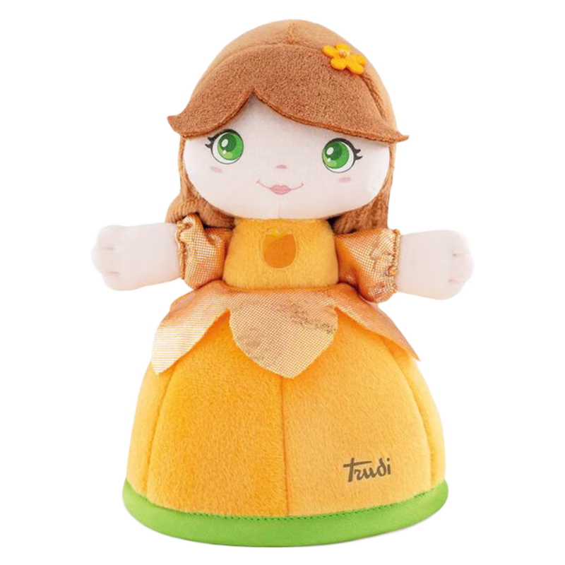 TRUDI花朵娃娃毛絨玩具可愛玩偶布娃娃生日禮物送女友兒童玩具 16cm64470郁金香娃娃