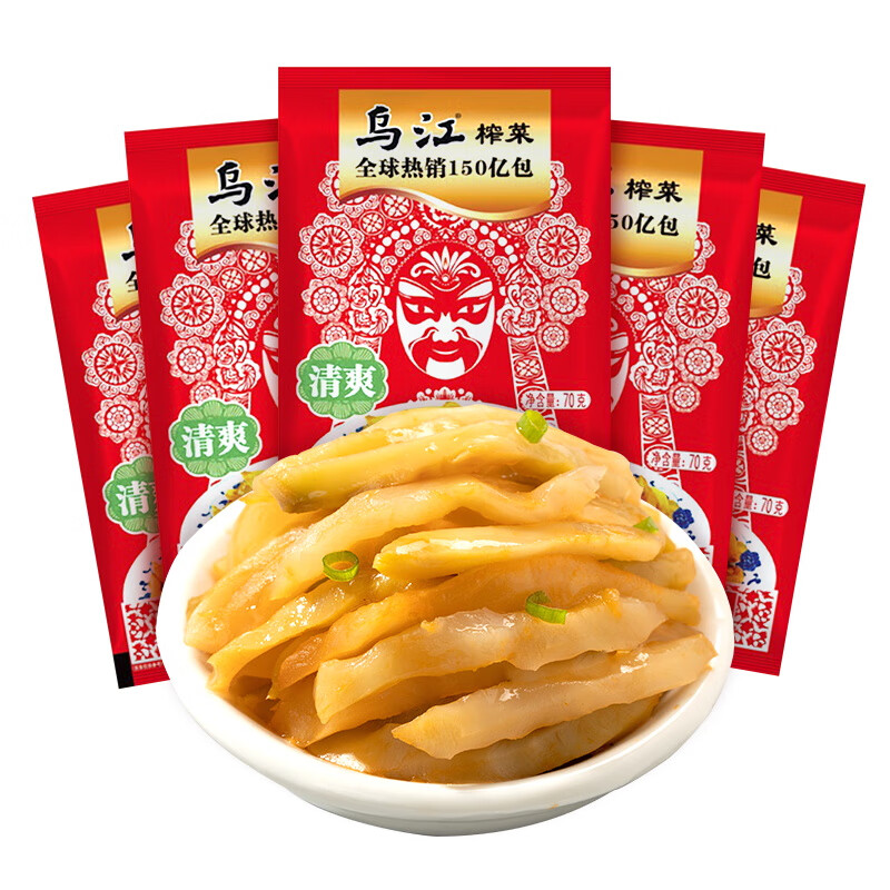 乌江榨菜鲜脆榨菜丝70g5下饭菜清爽小菜