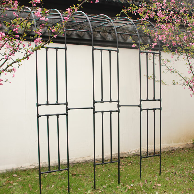 葡萄架子户外花架 葡萄架杆拱门花架葡萄架庭院户外花园铁艺半边拱形