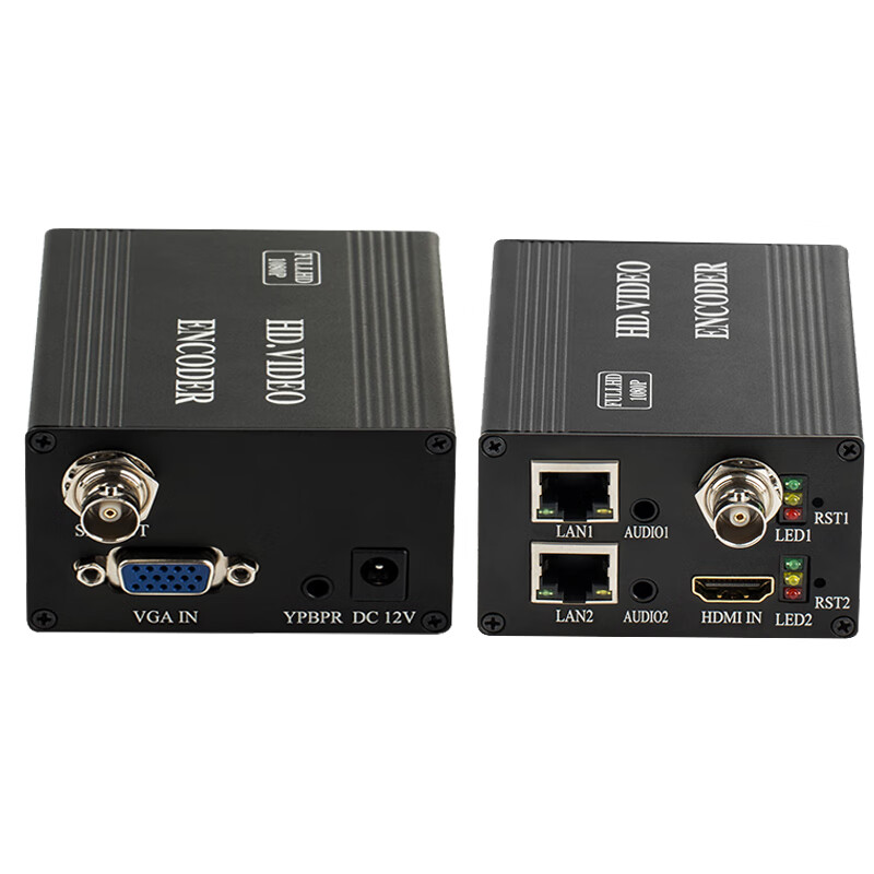 全接口高清编码器hdmi/vga/cvbs/ypbpr/sdi视频直播机udp组播rtmp