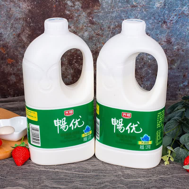 25kg桶装原味风味发酵乳低温酸牛奶新鲜 光明畅优2桶