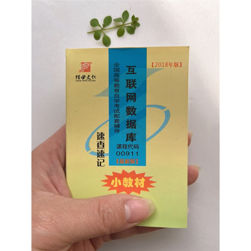 自考小册子00911 互联网数据库 速查速记 小教材