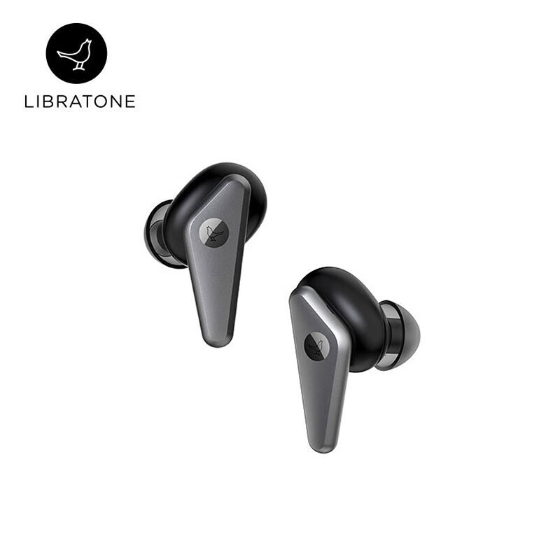 Libratone（小鸟耳机）TRACK Air+ 主动降噪真无线蓝牙耳机双耳入耳式防水运动耳机耳麦苹果安卓通用 黑色