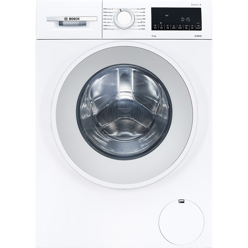 博世 云朵白 家用滚筒洗衣机全自动10公斤大容量变频 除菌除螨 WGA152000W