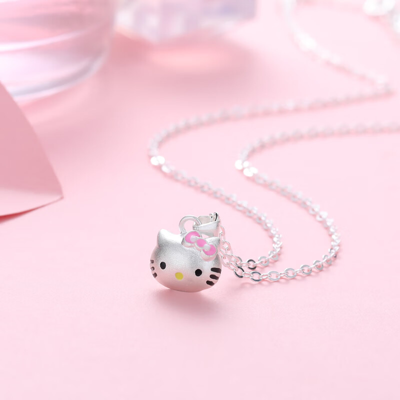 帛灵 990项链哈喽kt猫吊坠女童可爱儿童小孩宝宝公主卡通可爱宝宝 10