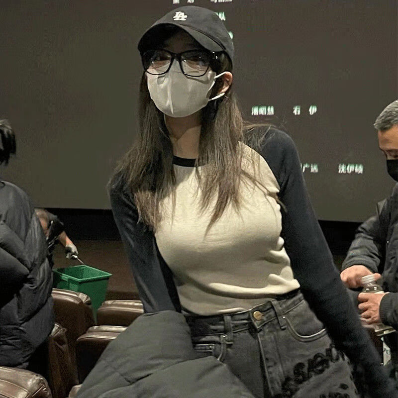 selileco广州十三行打底衫内搭女可外穿春秋同款正肩针织毛衣女修身