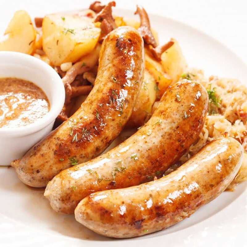 柏斯图德发德国香肠图林根早餐肠德式香肠烤肠早餐肠热狗德国风味肠