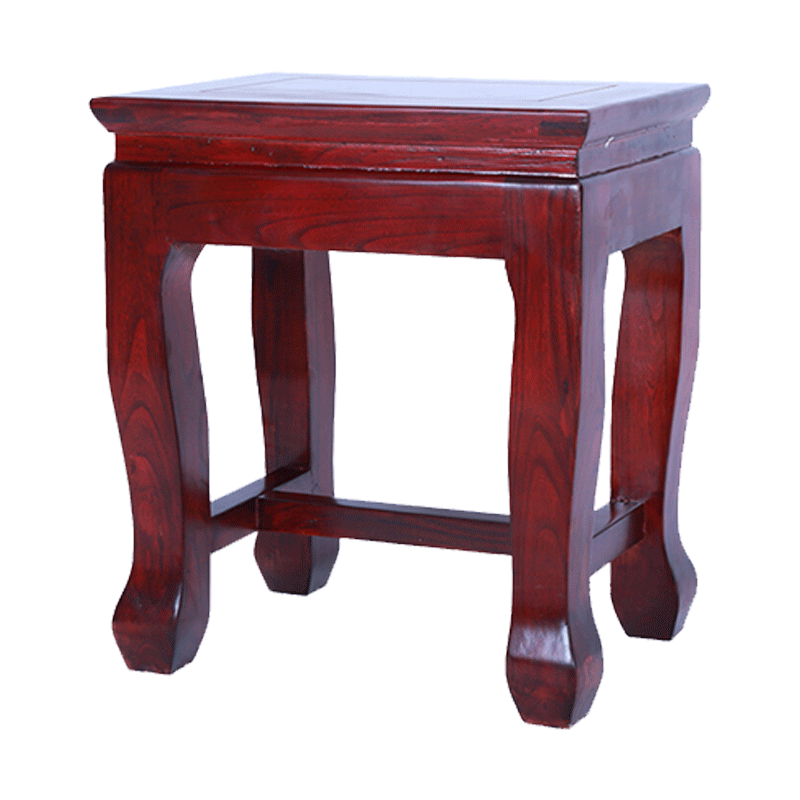 瑞呈堂 凳子家用實(shí)木方凳簡(jiǎn)約現代 仿古凳高凳餐凳換鞋凳中式榆木小凳子 實(shí)木凳子木紅色