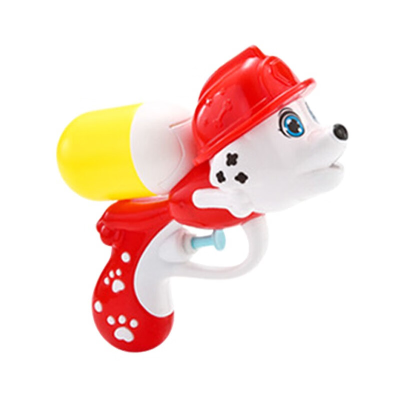 儿童水枪玩具背包式夏天戏水小黄鸭子喷水沙滩玩具抽拉式呲水枪 红色小狗玩具水枪