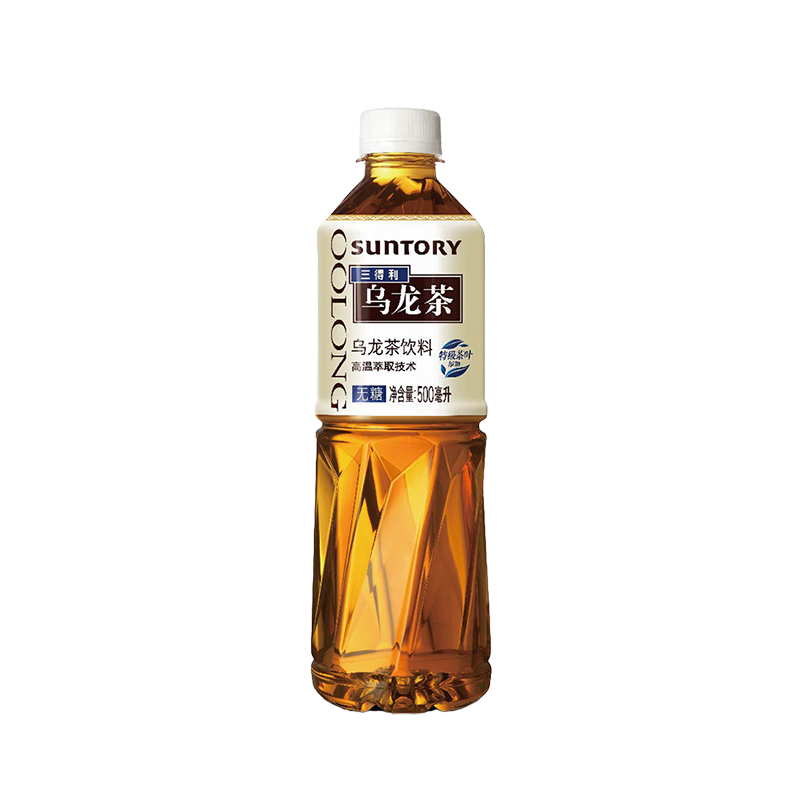 SUNTORY 三得利 无糖乌龙茶饮料 0糖0能量0脂 500ml*15瓶整箱装